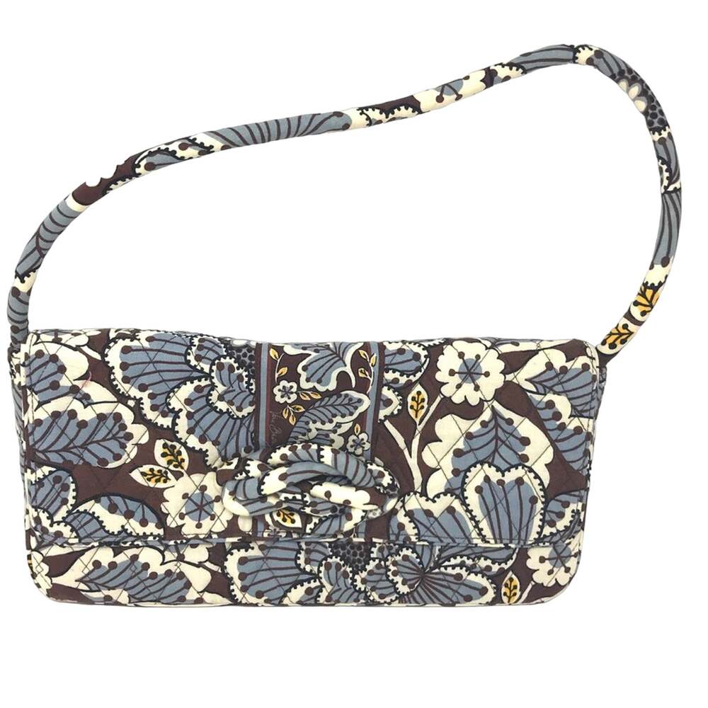 Vera Bradley “Knot Just A Clutch” Slate Blue and Brown Handbag/Clutch-NWOT